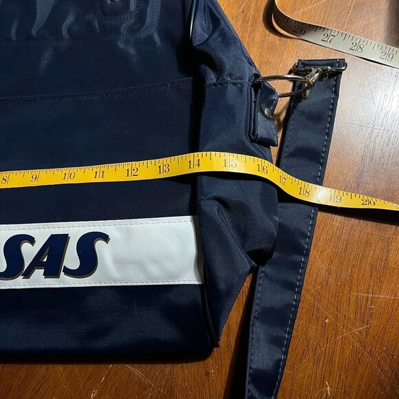 Vintage 70s Scandinavian Airlines Shoulder Bag US Made Weekender Retro Duffle - Picture 11 of 14